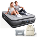 JUITOY Queen Air Mattress | 18" Elevated Inflatable Bed with Built-in Pump