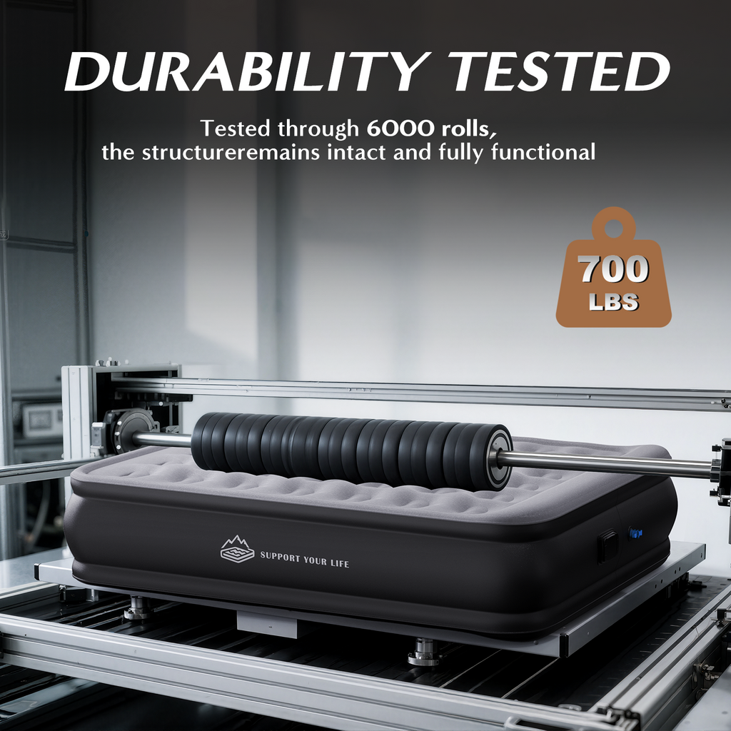 JUITOY Queen Air Mattress | 18" Elevated Inflatable Bed with Built-in Pump